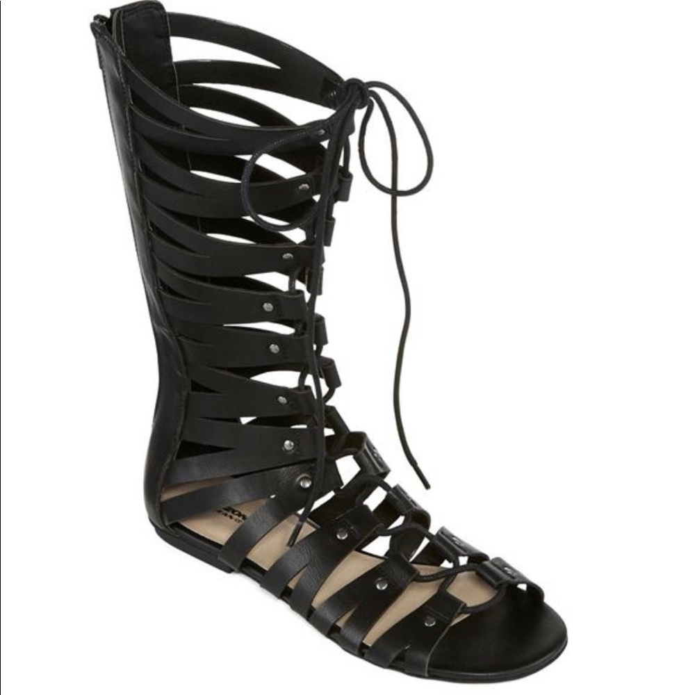 Lace up gladiator sandals